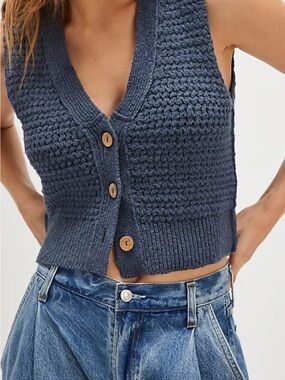 We The Free Ava Knit Vest - Size Small